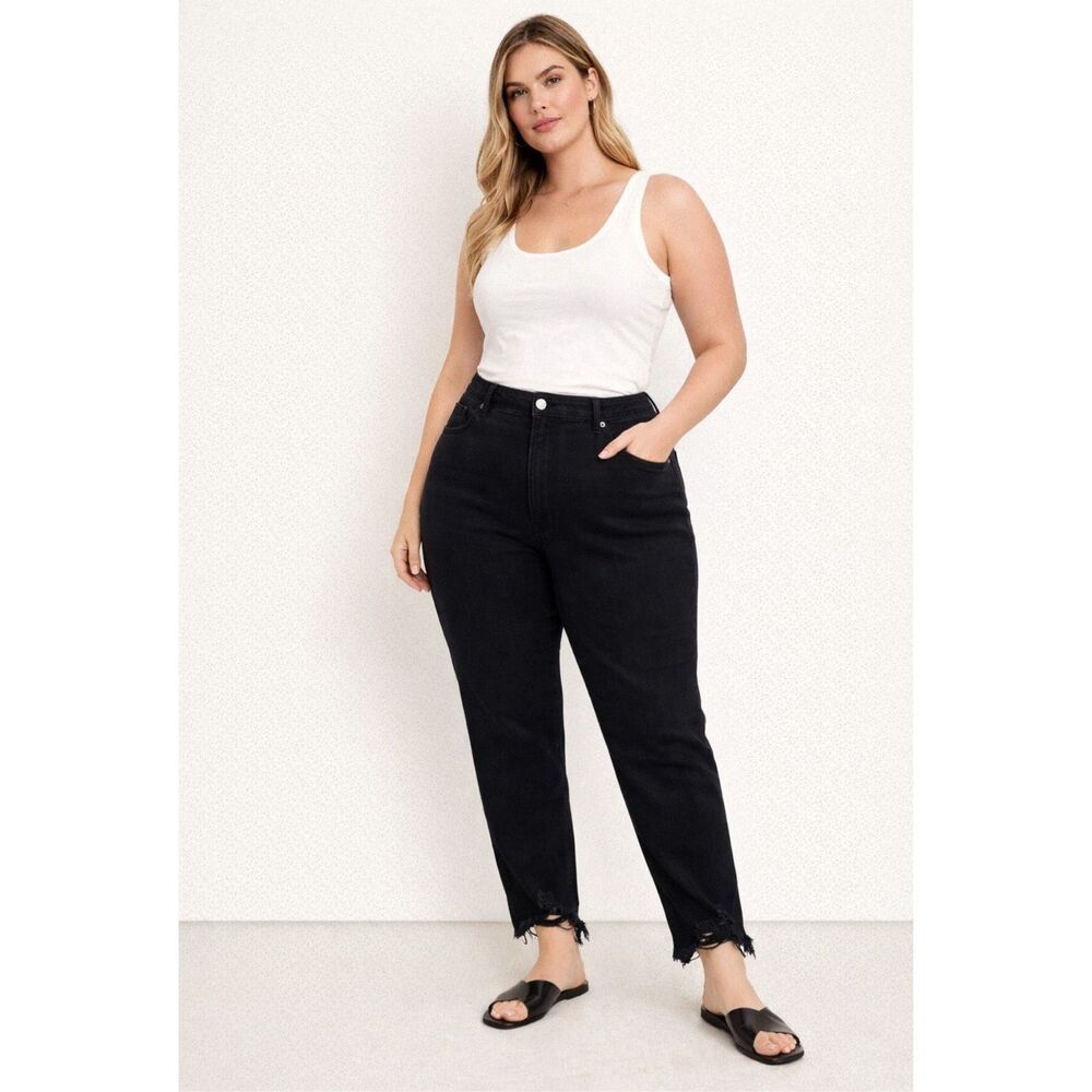 Sofía Jeans Adora Curvy Girlfriend Black Size 16 NWOT
